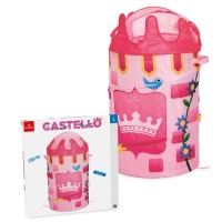 Cos pliabil pentru depozitare jucarii, Dal Negro, "Castelul", poliester, inaltime 80 cm, diametru 43 cm